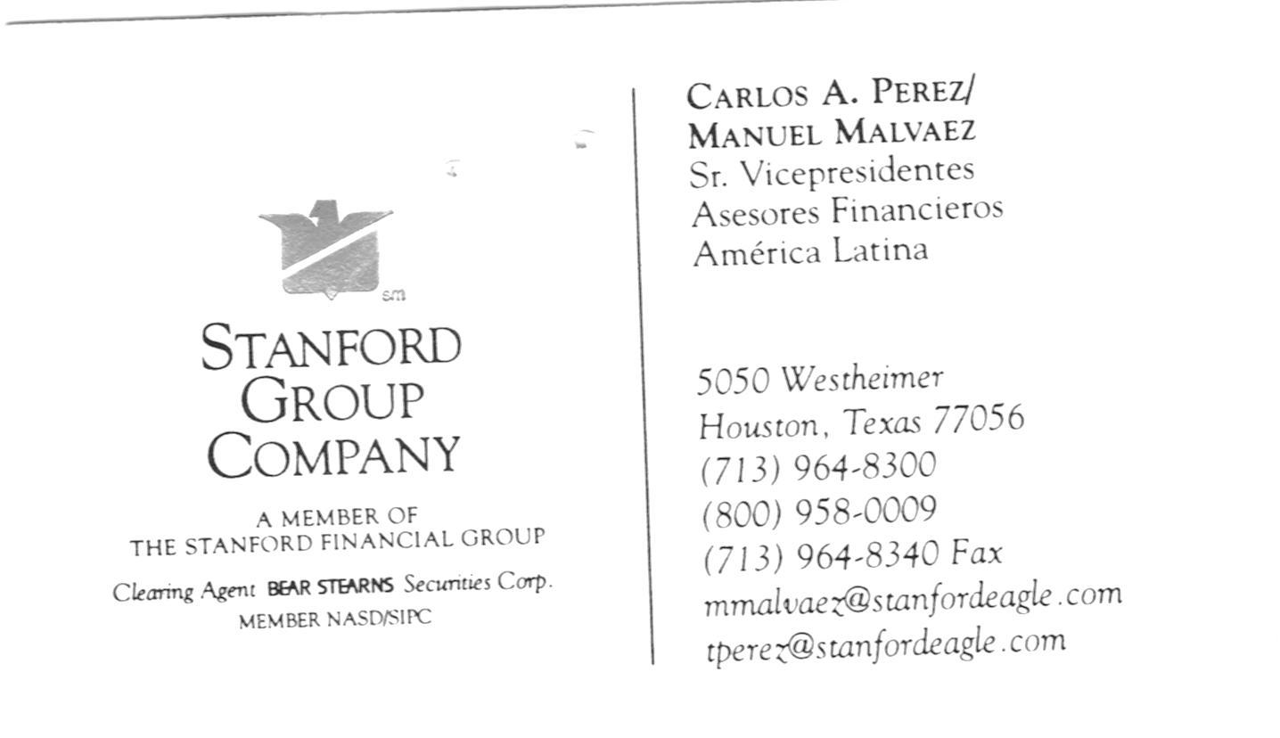 Manuel Malvaez Business Card