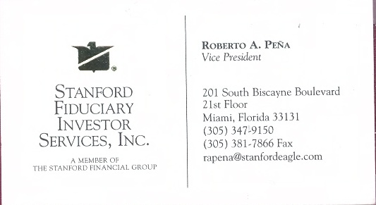Roberto Peña Business Card